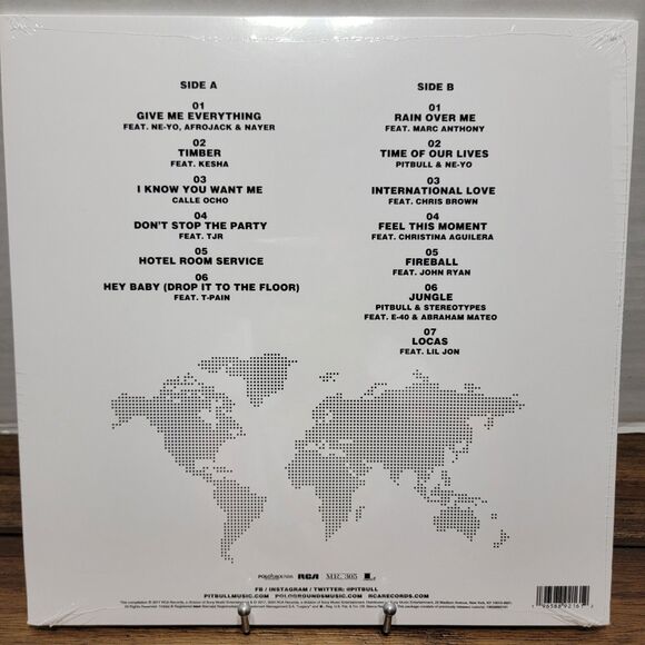 VINYL Pitbull: Greatest Hits Clear w/ Black Swirls LP - NEW / SEALED - Picture 4 of 6